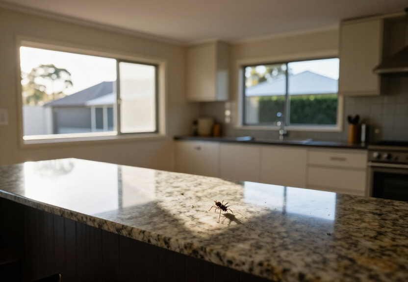 Spider-free garden shed in Miranda after pest control